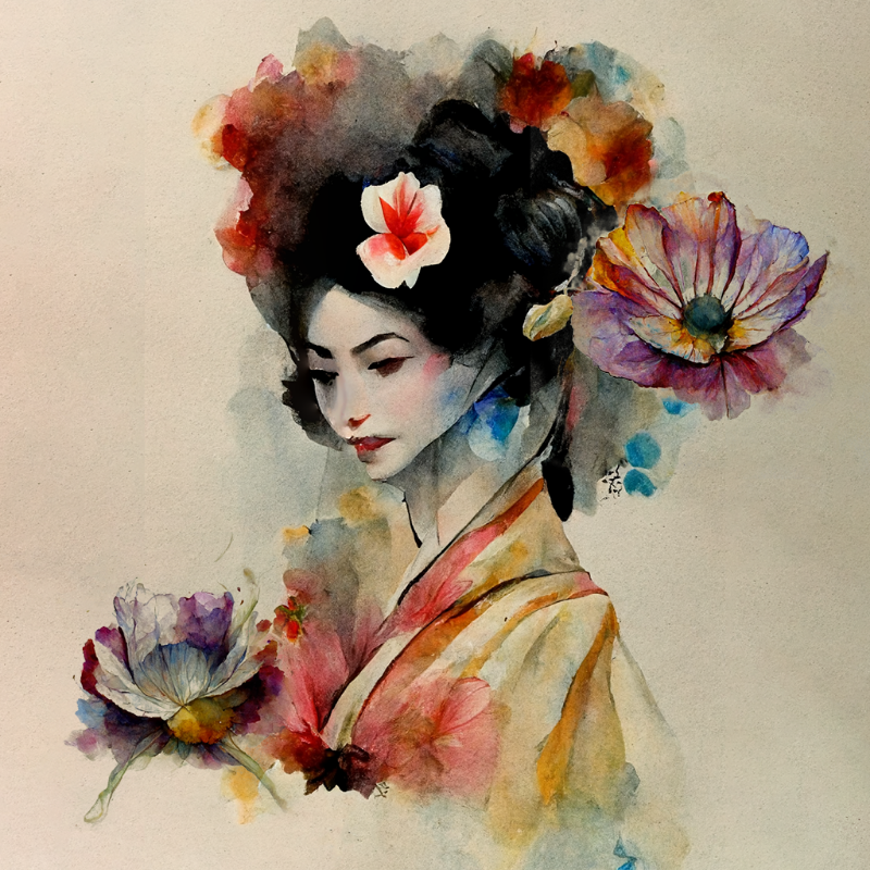 Flower Geisha #1 static token preview