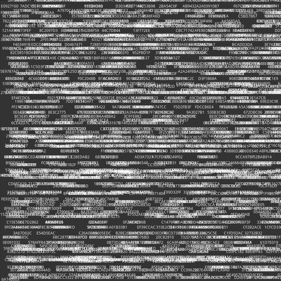 Painting by Random Hexadecimal Numbers #18 static token preview