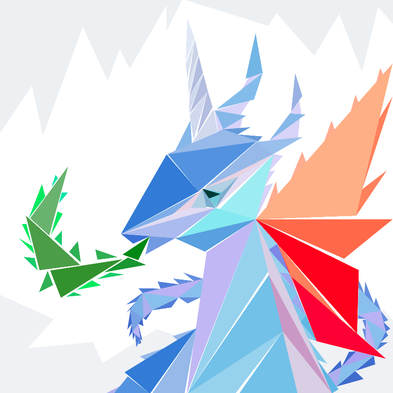 Unicorn dragon #13 static token preview