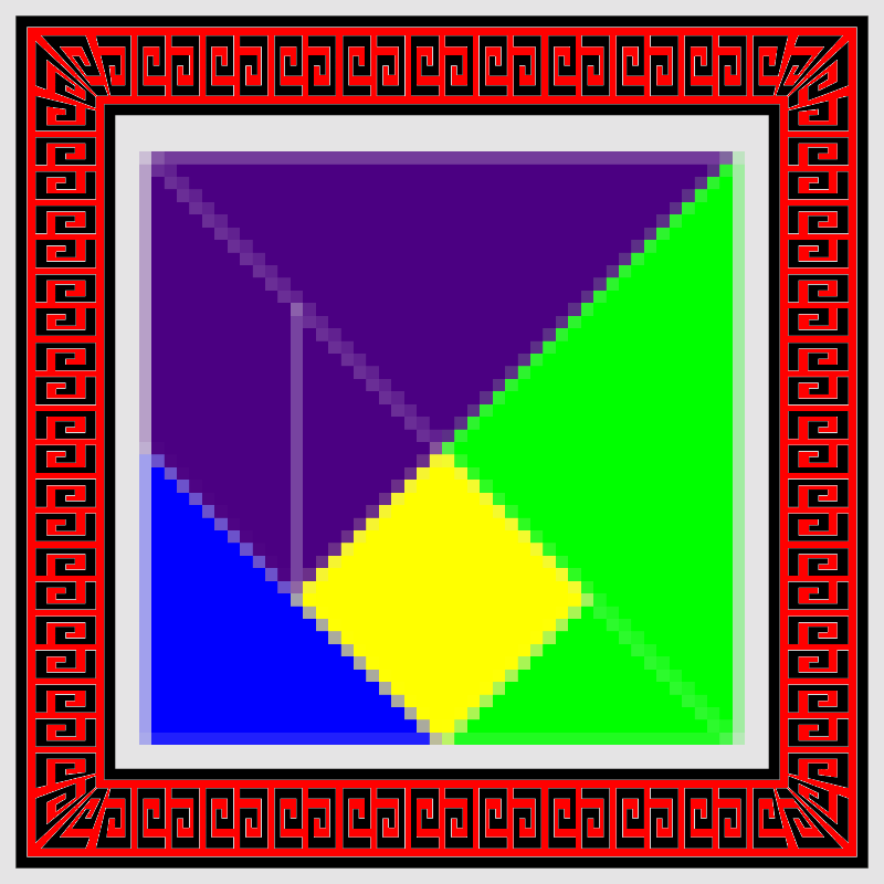 Tangram 00: The Square #5 static token preview