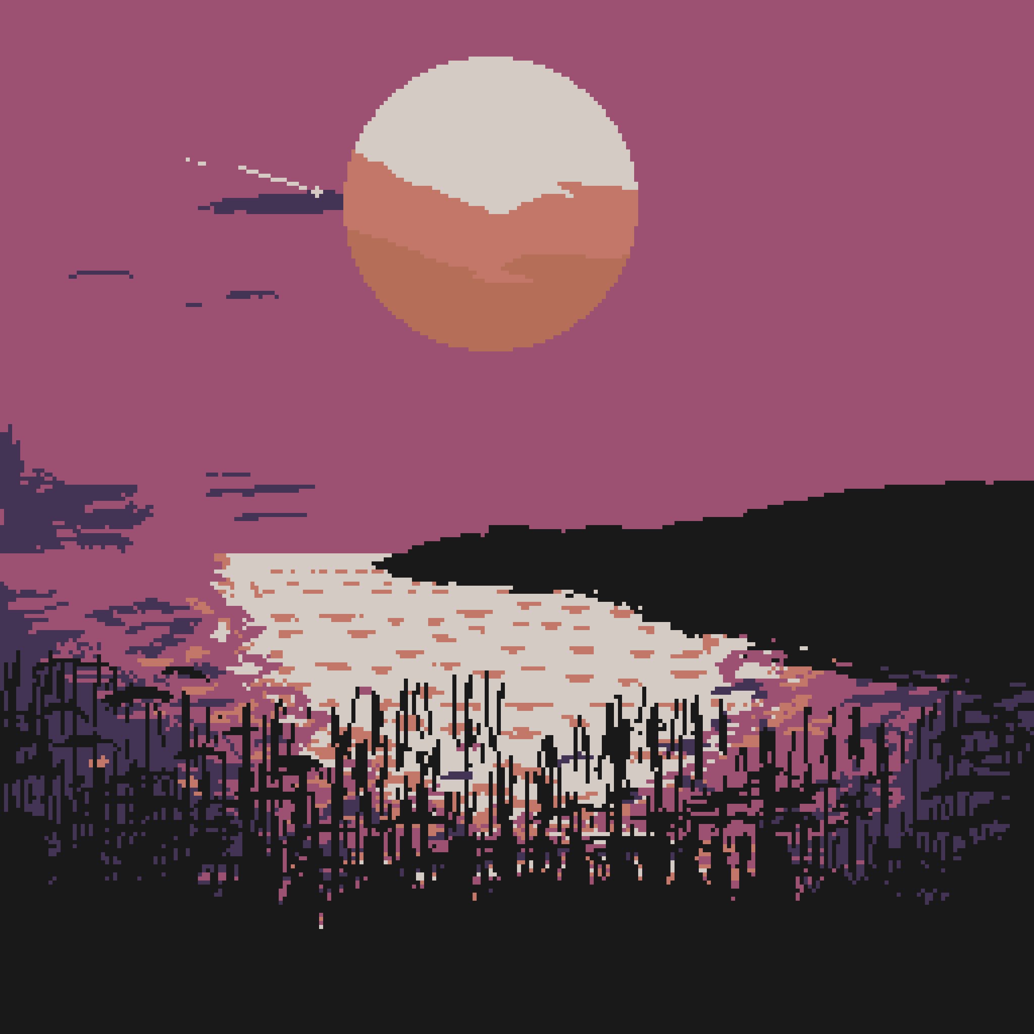 Pixel Sunset #20 static token preview