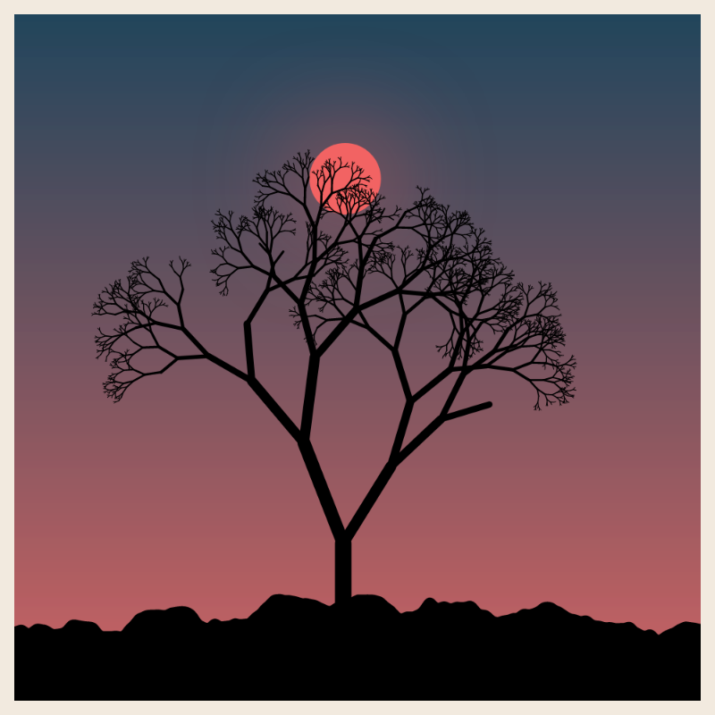 Sunset on cliff #21 static token preview