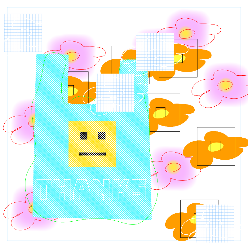 thanks bag and flowers #16 static token preview