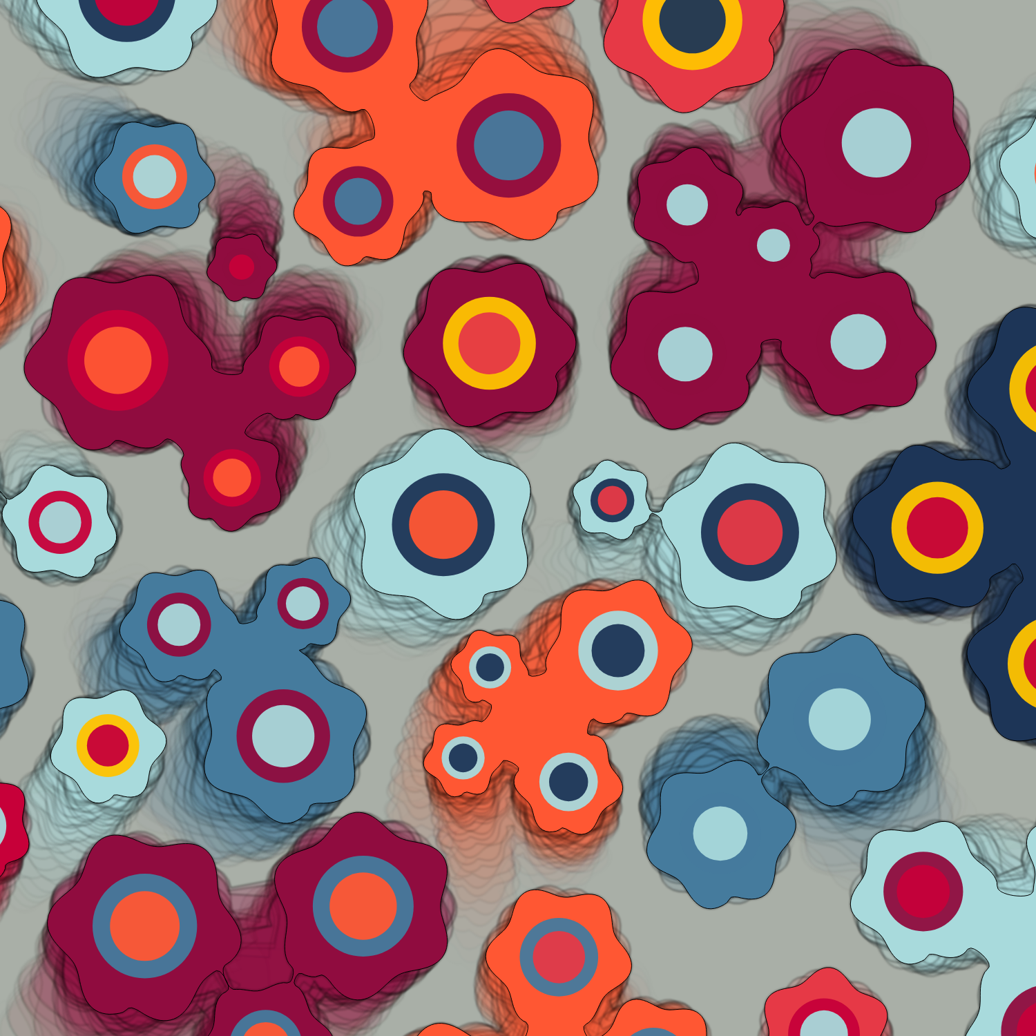 Geometric colorful shapes (Free edition) #2 static token preview