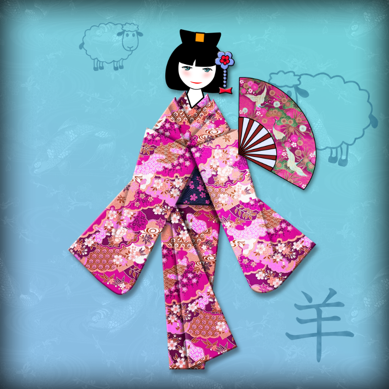 Origami Girls #7 static token preview