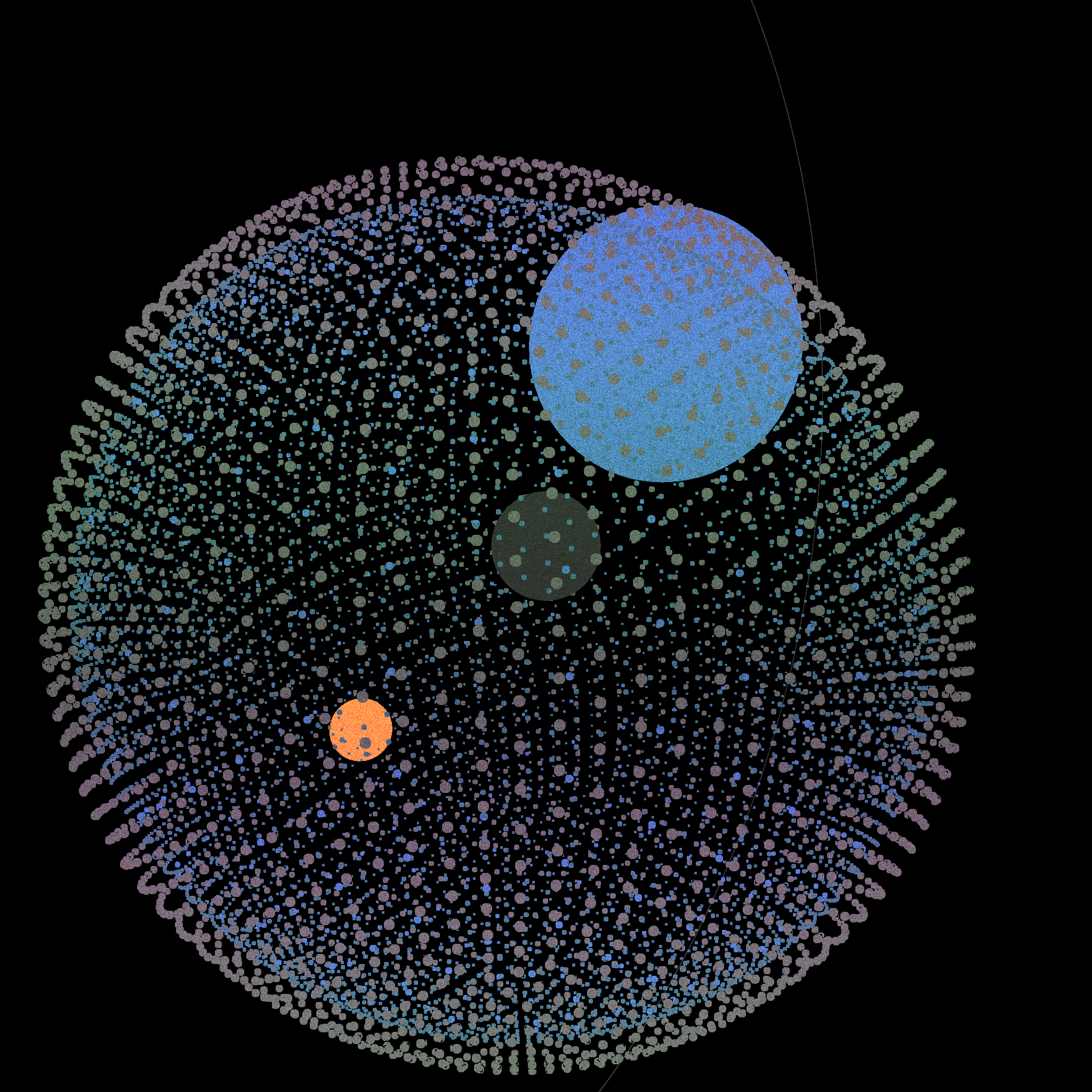 Cometary coma #134 static token preview