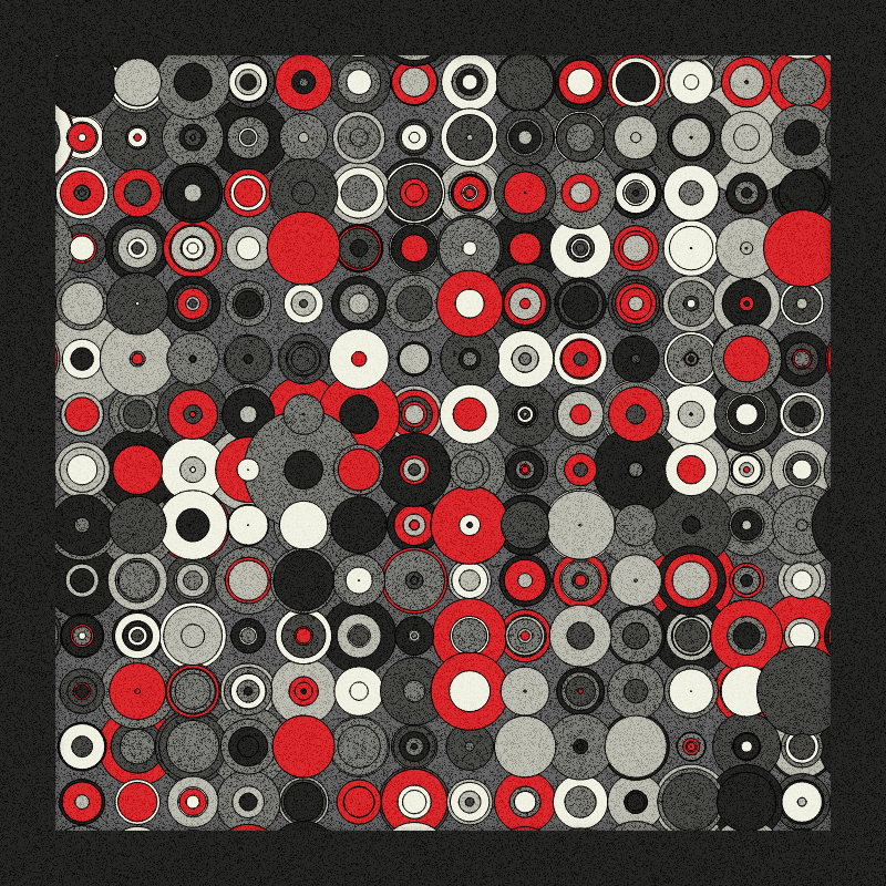 Red, Grey and Circles #13 static token preview