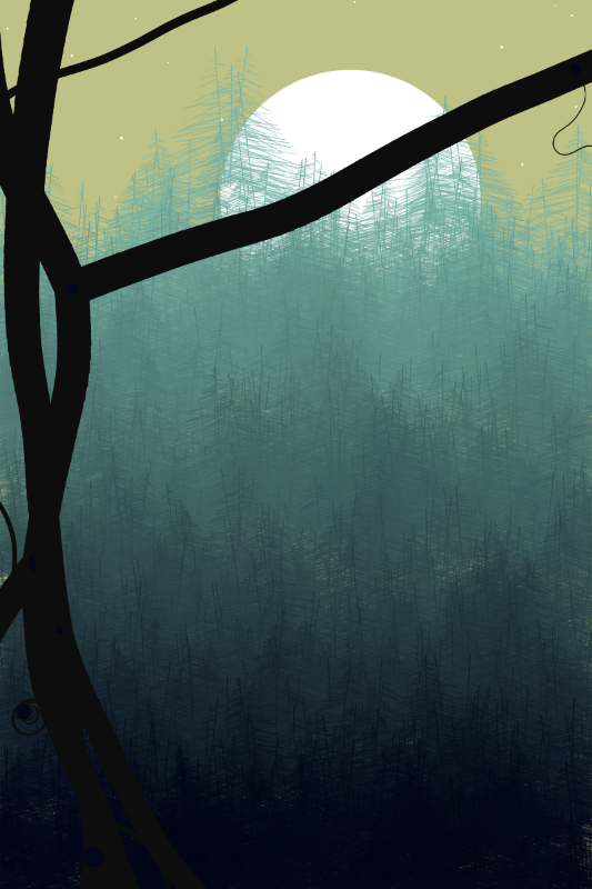 Midnight in the Woods #1 static token preview