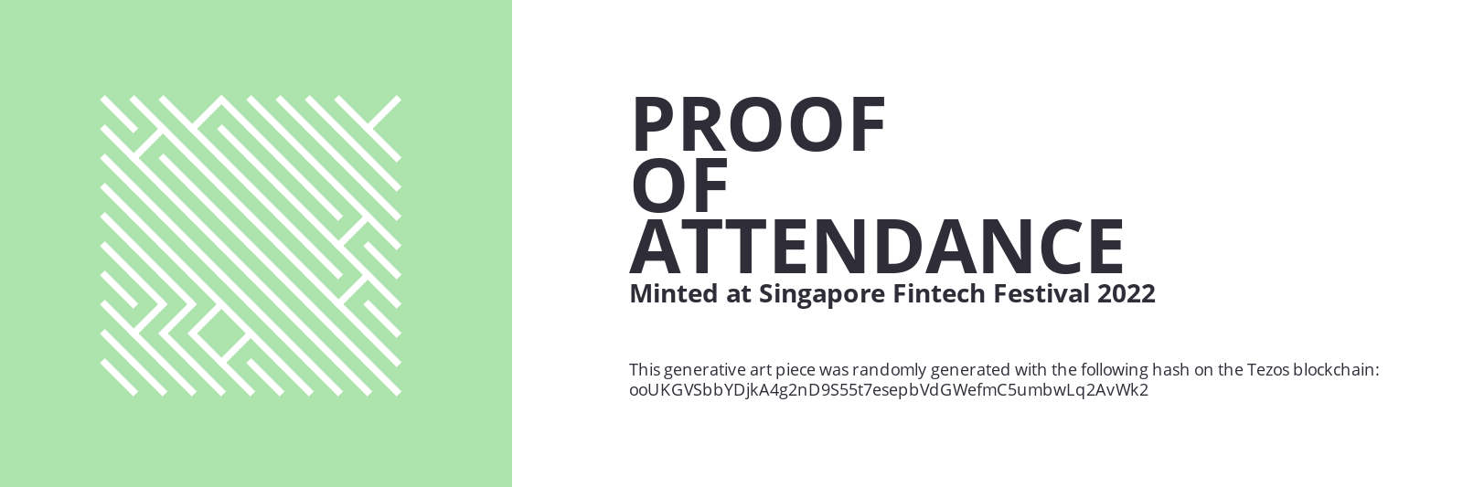 SFF2022 Proof of Attendance Token #1243 static token preview