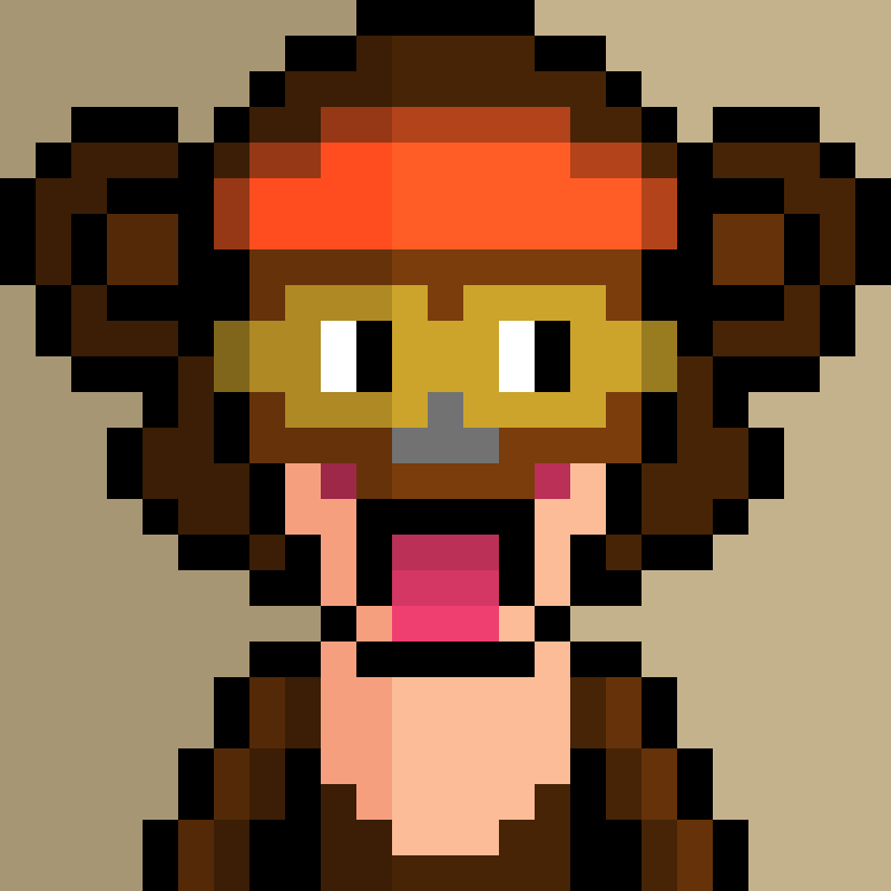 Morixels Monkey #8 static token preview