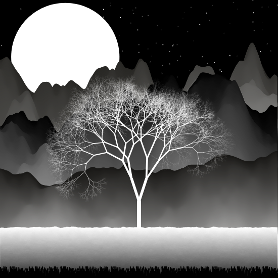 B&W Landscape #15 static token preview