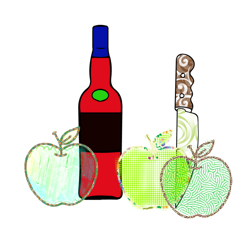 bottle and apples #16 static token preview