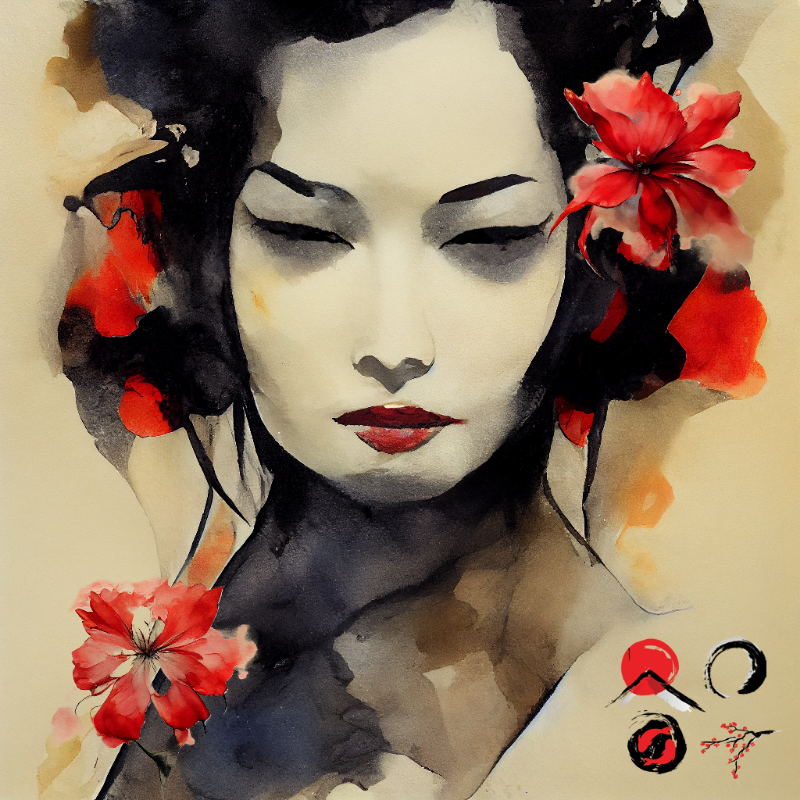 Depressed Geisha #3 static token preview