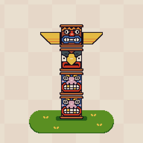 Tiki Totem #1 static token preview
