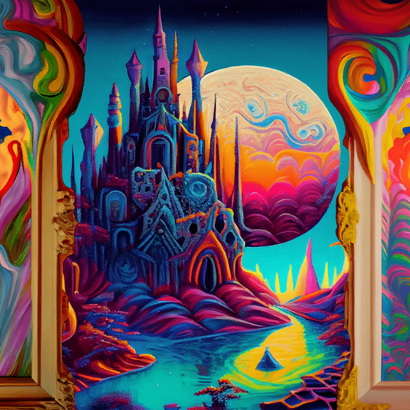 AI Psychedelic City #10 static token preview