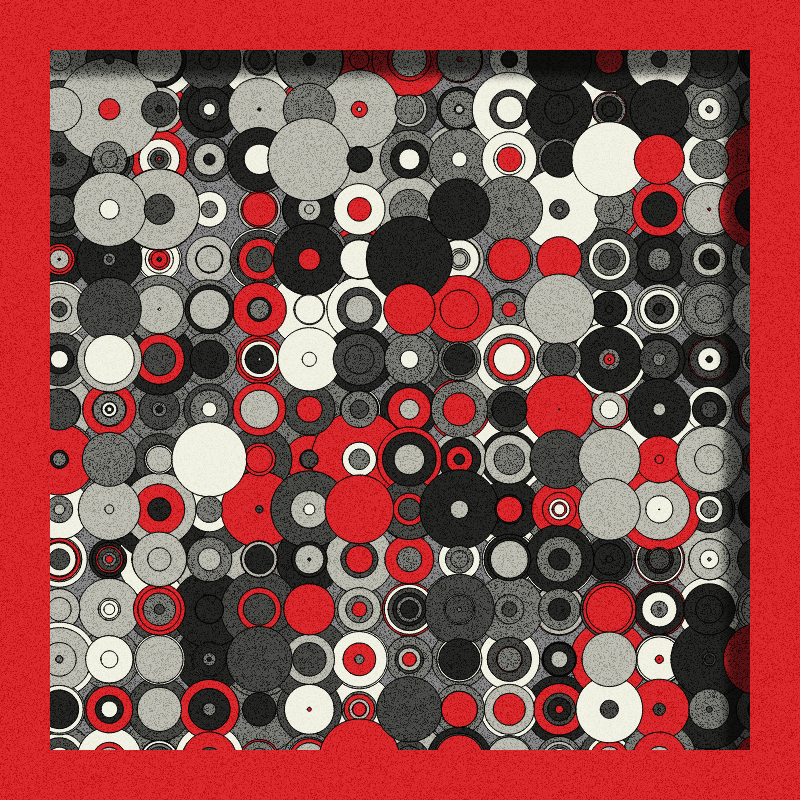 Red, Grey and Circles #11 static token preview