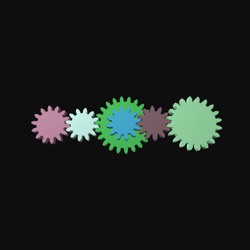 Mechanical gears #5 static token preview
