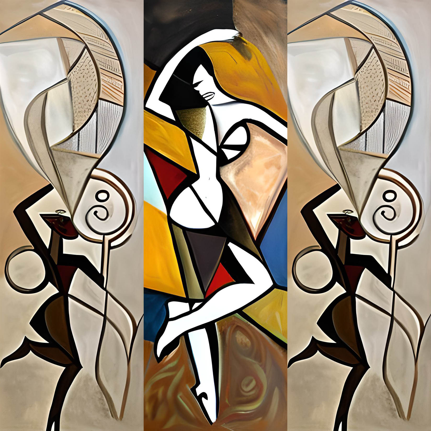 Cubism Dancers #1 static token preview