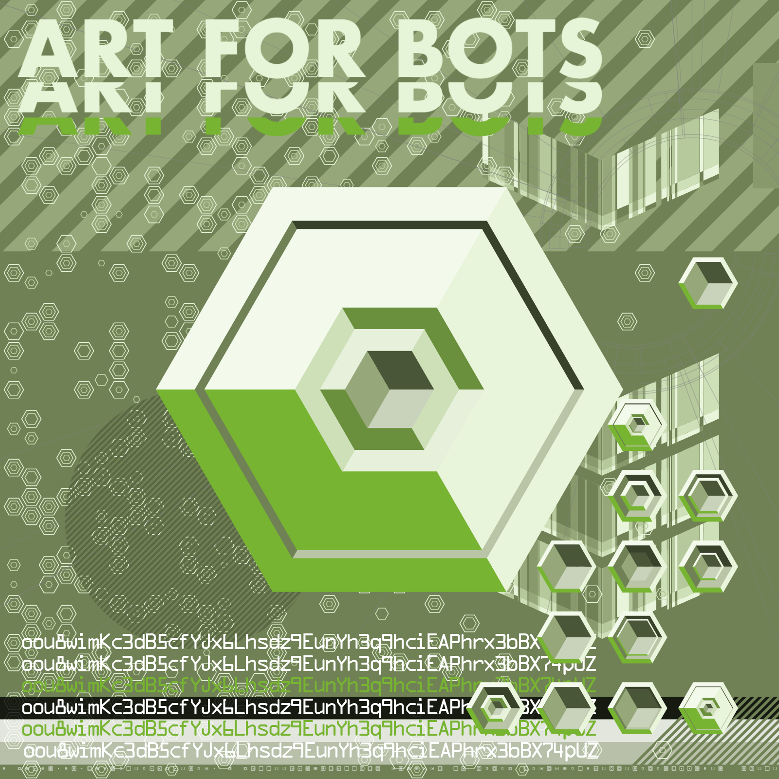 Hexagones - Art for Bots for Humans #15 static token preview
