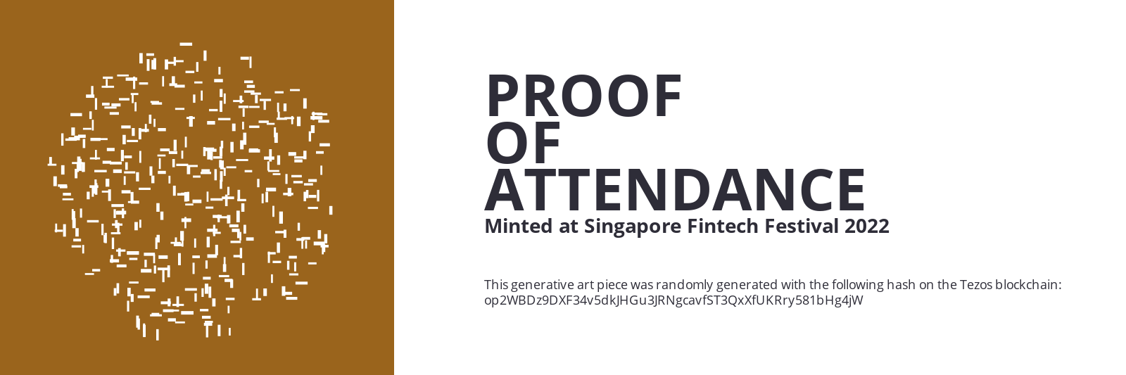 SFF2022 Proof of Attendance Token #192 static token preview