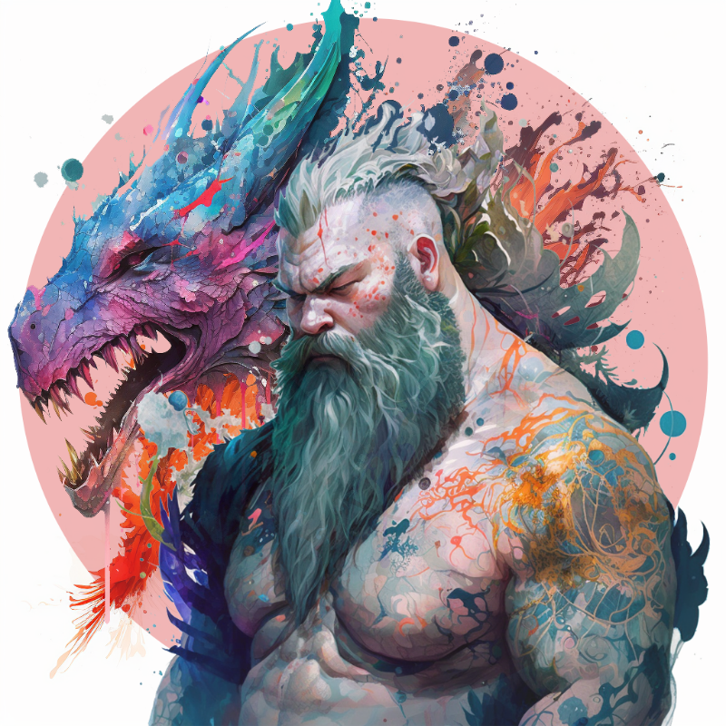 Dragon Bloke #8 static token preview