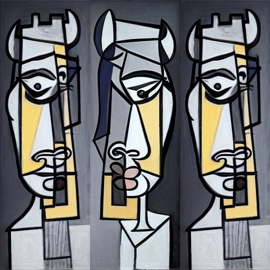 Cubism Bulls #8 static token preview