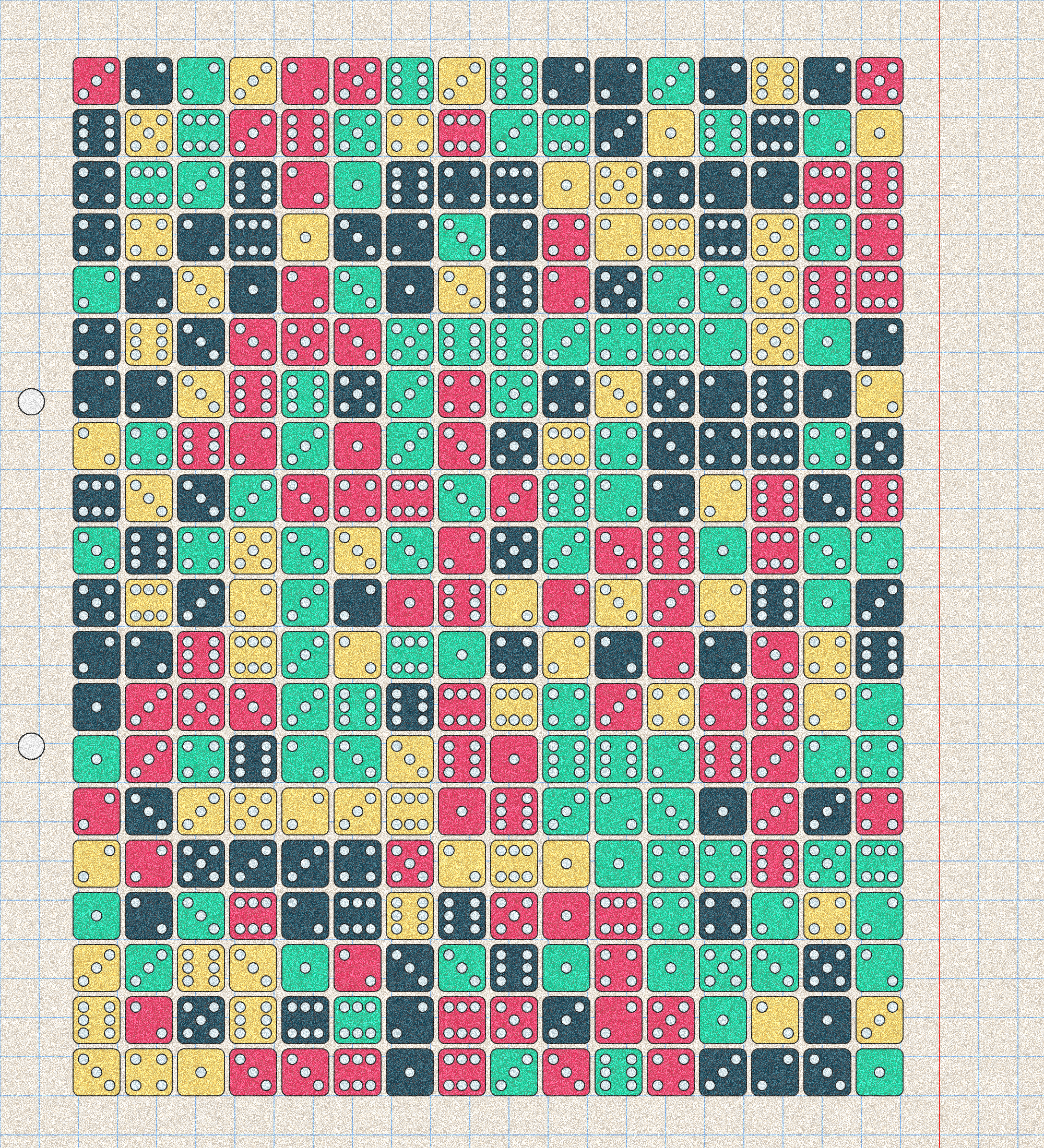 sketchbook page 6: dice roll #4 static token preview