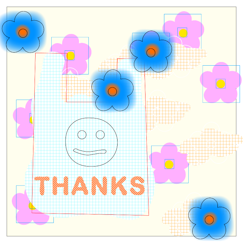 thanks bag and flowers #19 static token preview