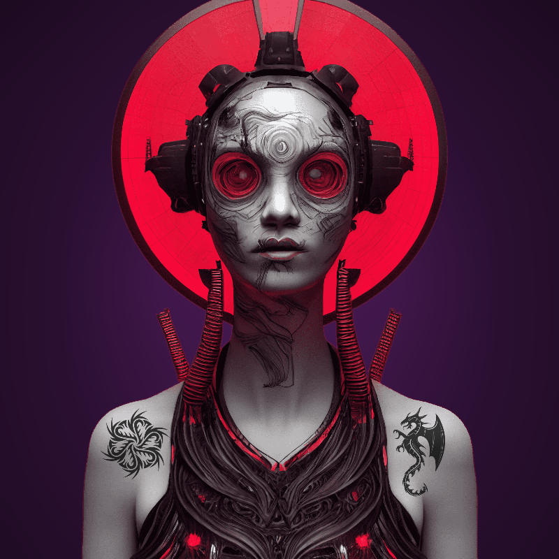 Cyber Girl #1 static token preview