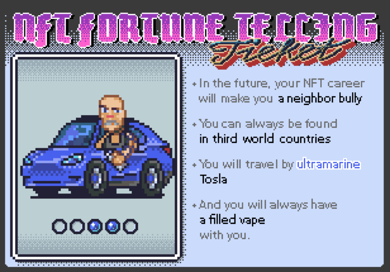 NFT FORTUNE TELLING #8 static token preview