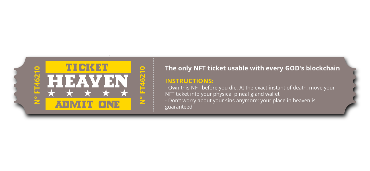 Ticket to Heaven #5 static token preview