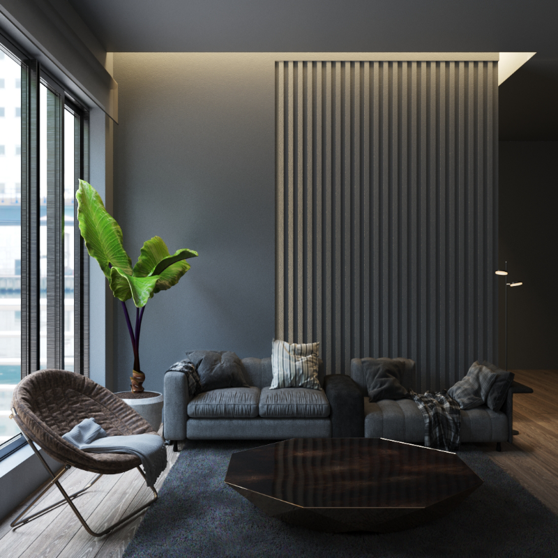 Modern living room GEN #2 static token preview