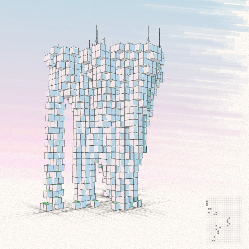 Cellular Skyscrapers #19 static token preview