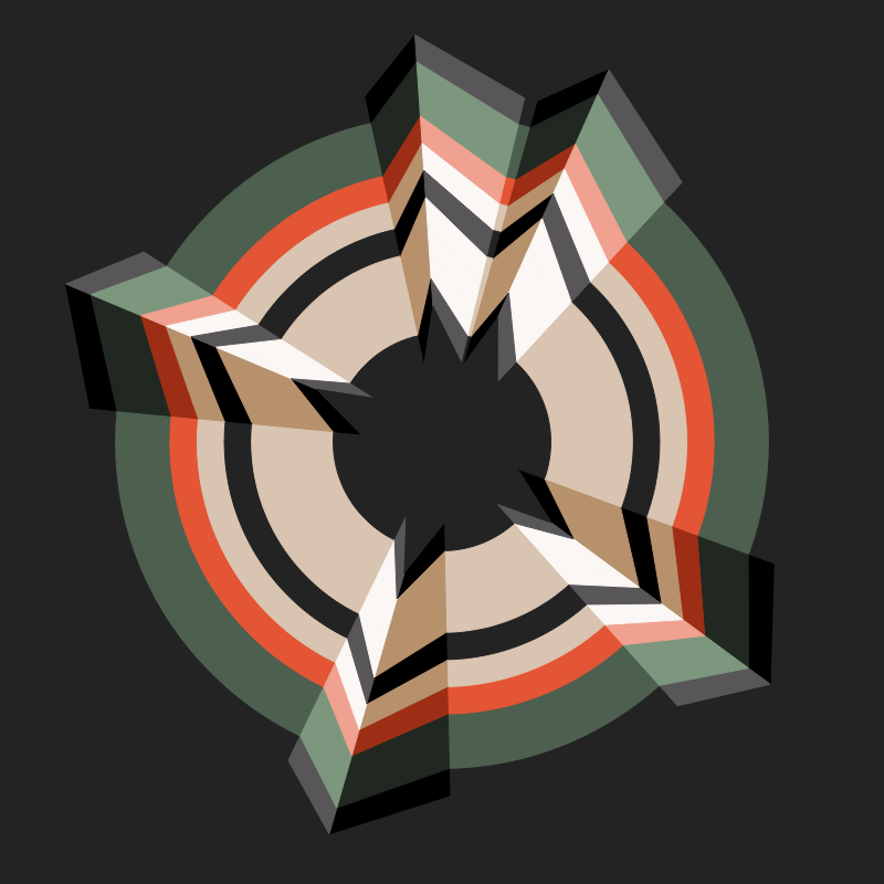 Folded Circle #10 static token preview