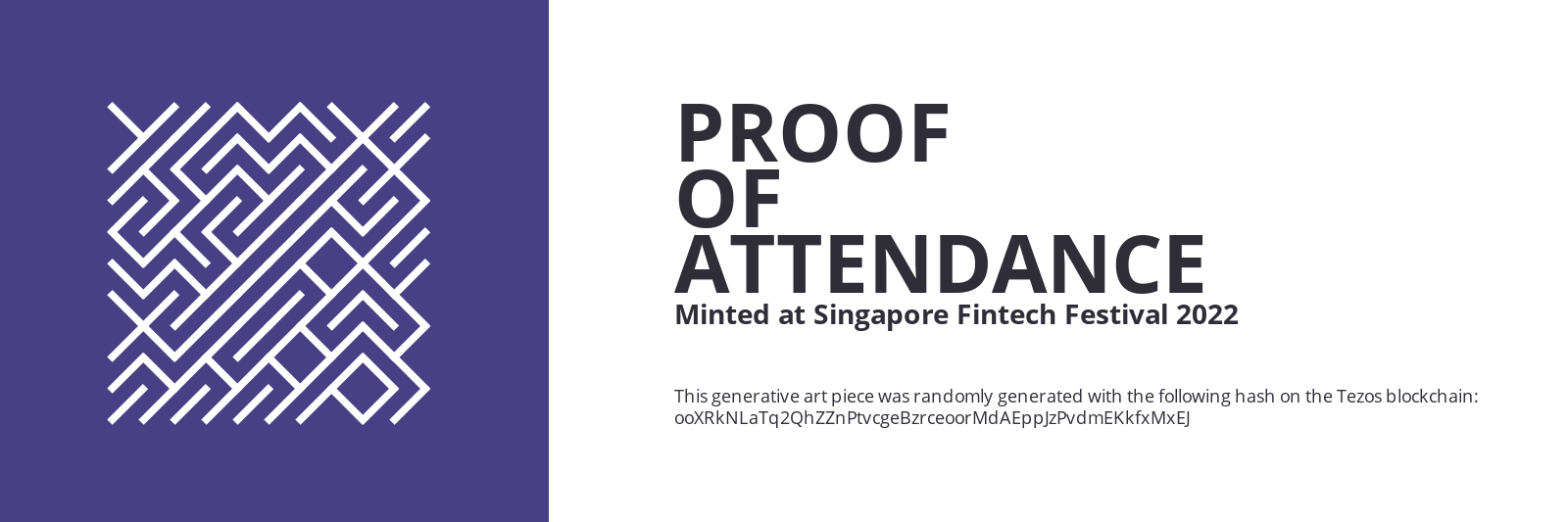 SFF2022 Proof of Attendance Token #1199 static token preview