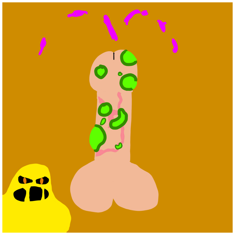 Decayed Dickgenerative Art #23 static token preview