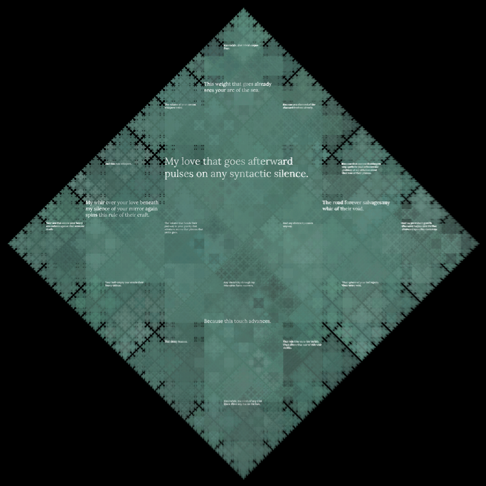 Diamond Fractal Fire #123 static token preview