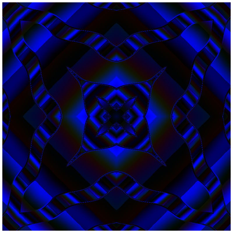 Deep Blue Kaleidoscope #1 static token preview