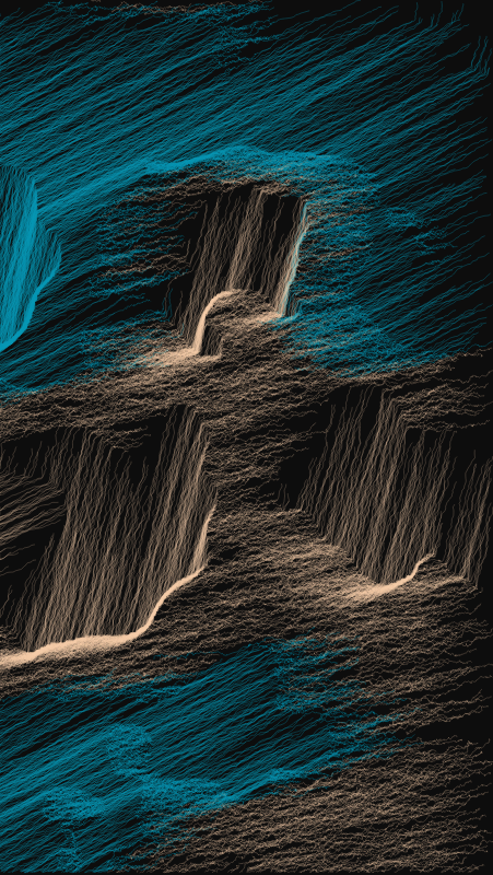 Algoscapes | Rock-face #15 static token preview