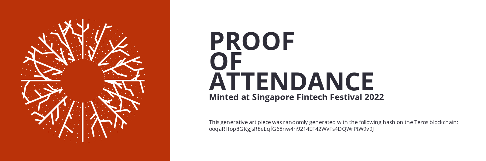 SFF2022 Proof of Attendance Token #762 static token preview