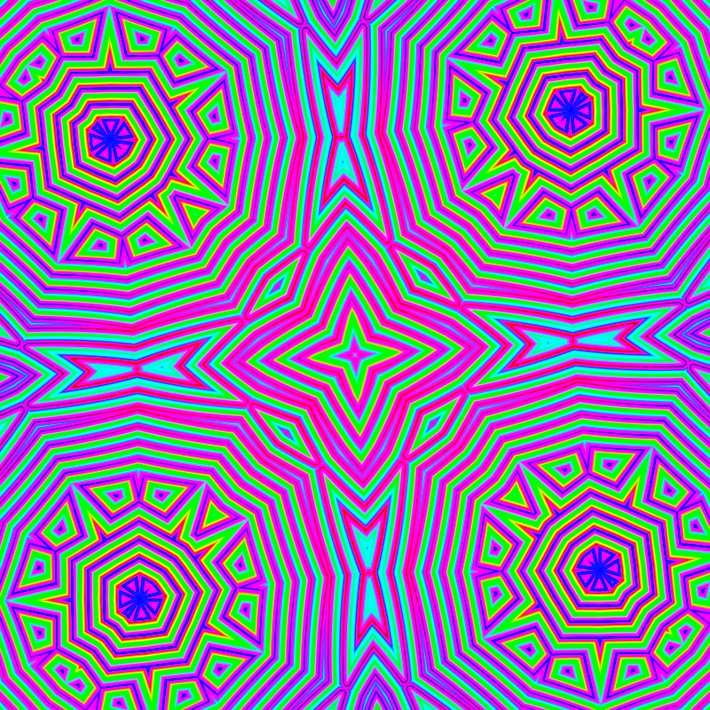 Psilocybin vision #3 - #fxhashturnsone #8 static token preview