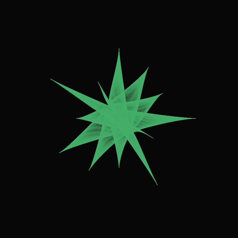 Bezier Stars #16 static token preview