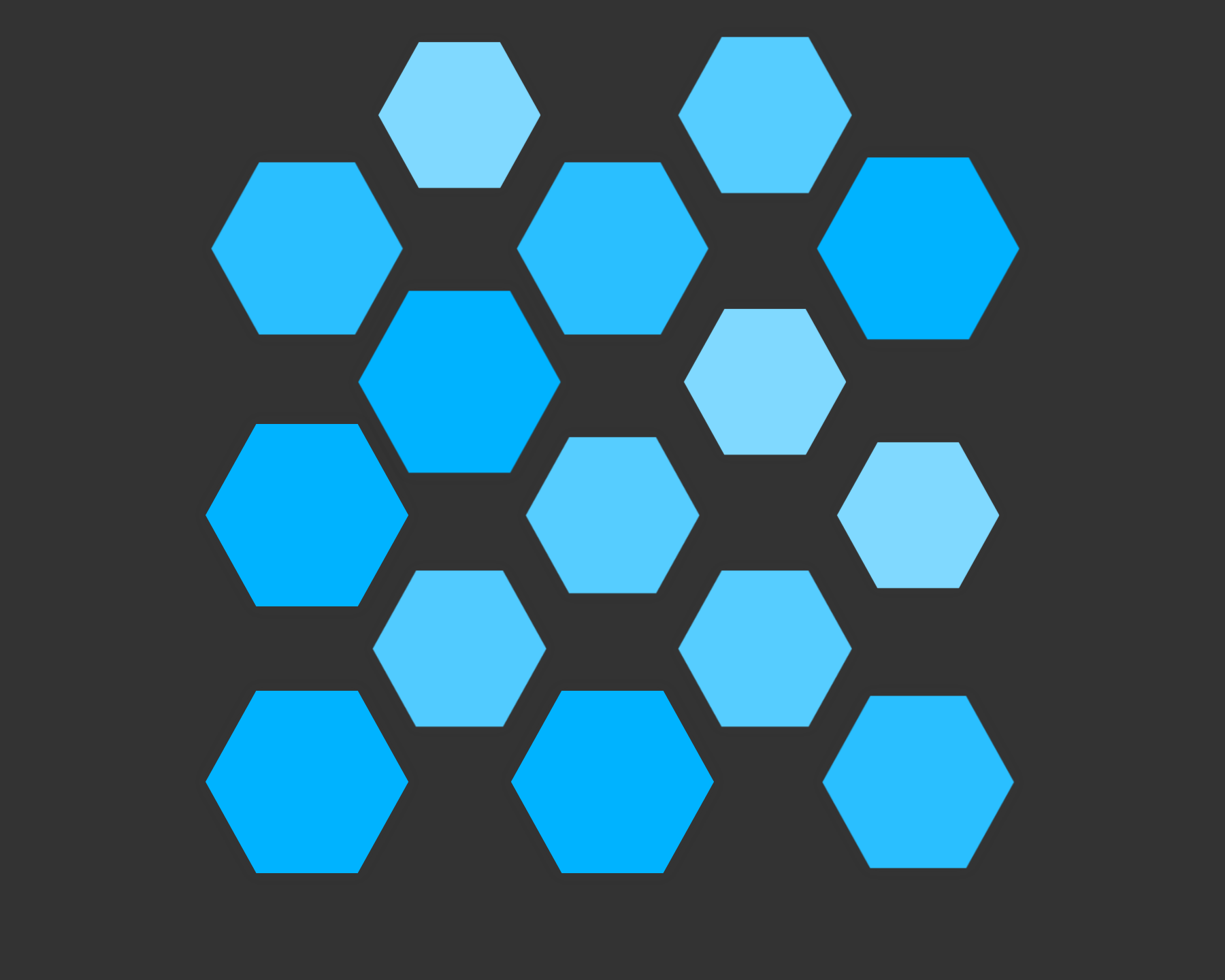 Breathing blocks CSS (Hexagonal edition) #3 static token preview