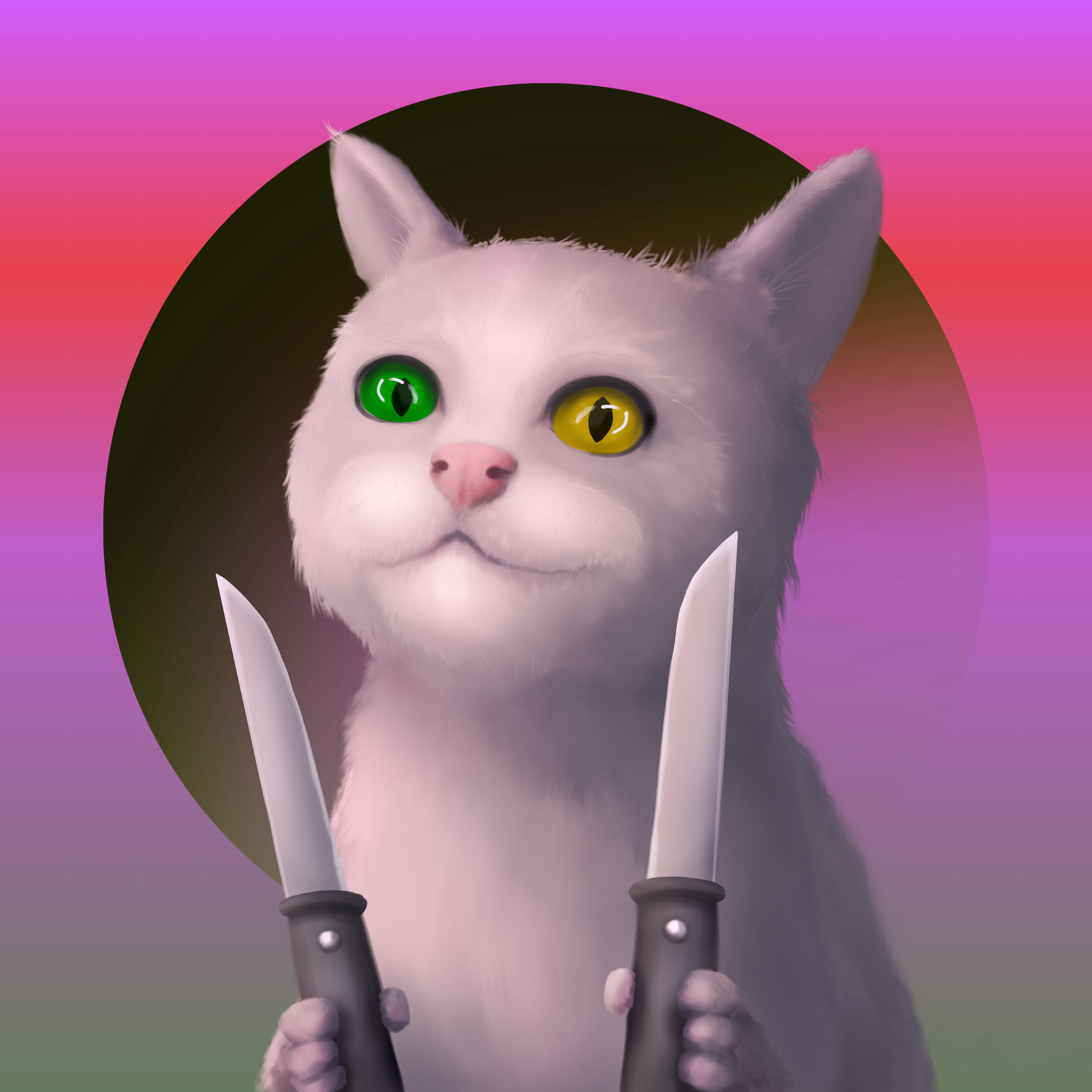 Crazy cat #12 static token preview
