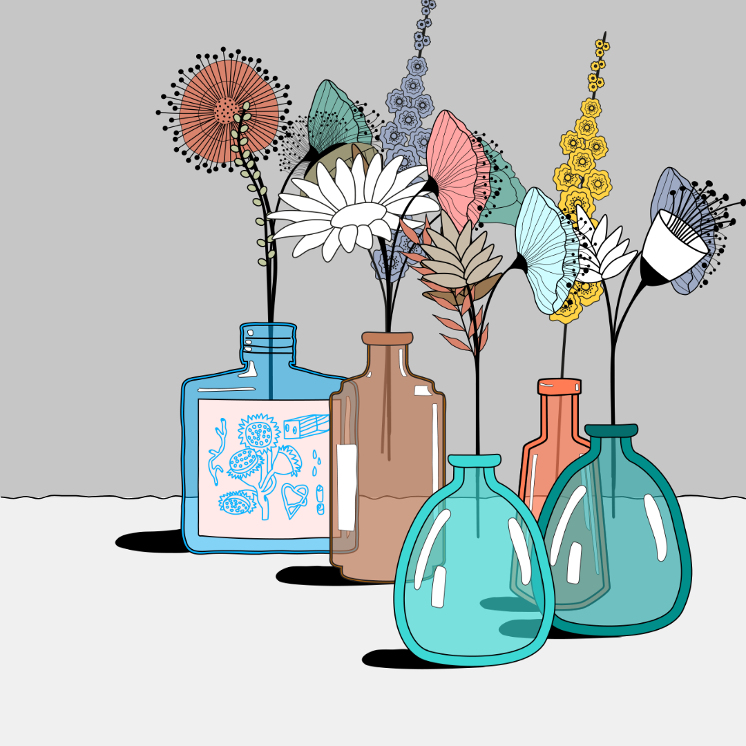 Flowers & Bottle #17 static token preview