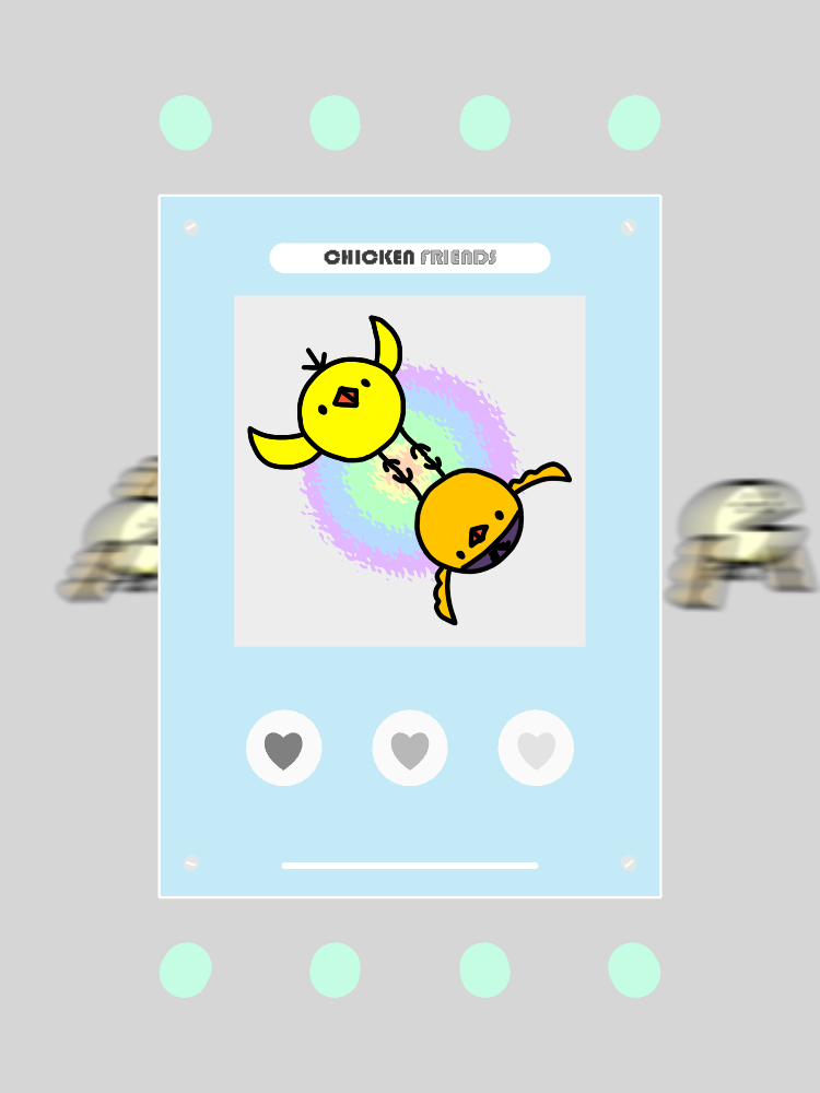 CHICKEN FRIENDS CARD COLLECT EVENT static project preview
