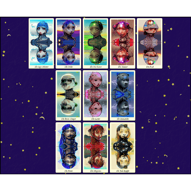 Reflexions - the fxhash tarot #17 static token preview