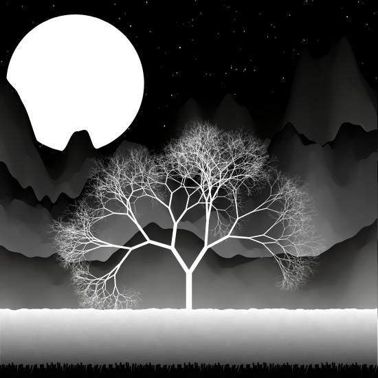 B&W Landscape #2 static token preview