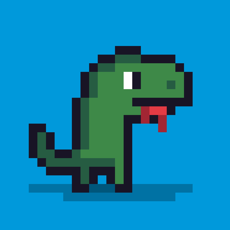 Pixel Dinos #1 static token preview