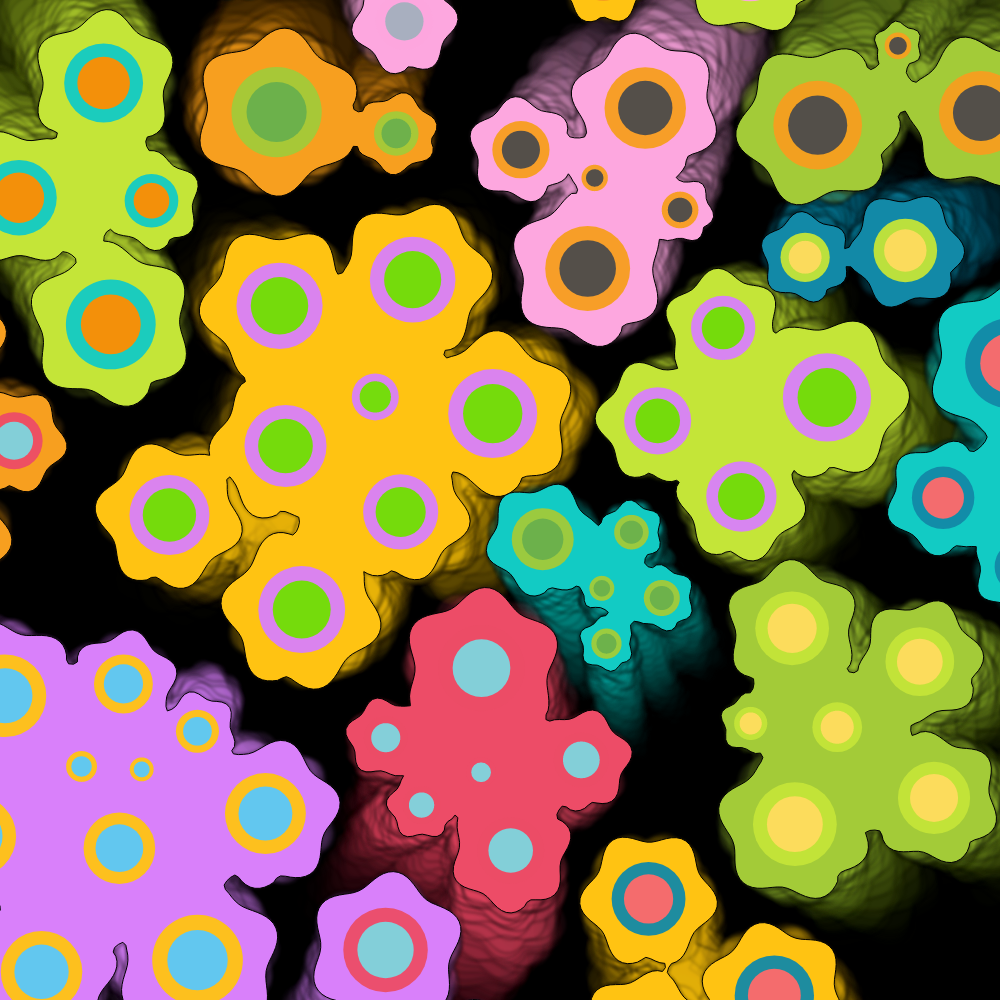 Colorful cartoon shapes(free edition) #23 static token preview